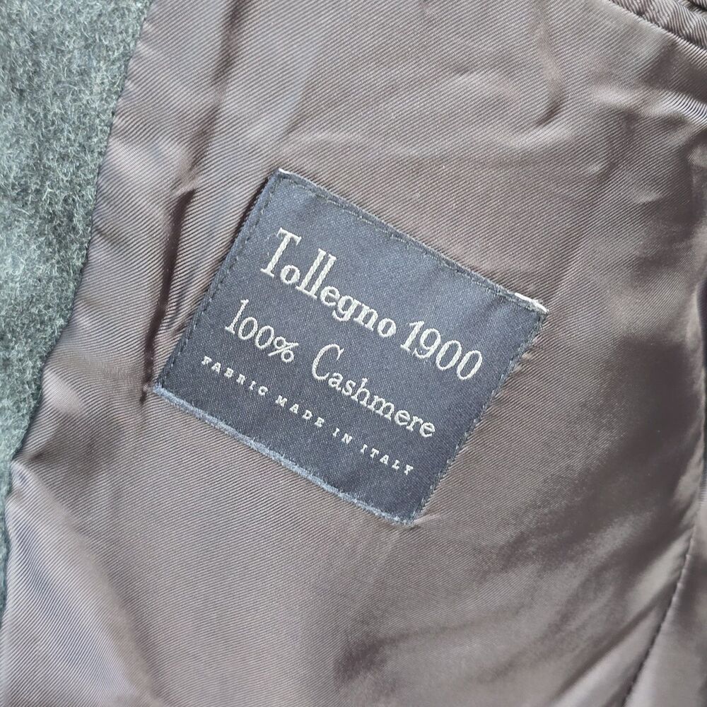 Men's 40R Brooks Brothers Madison Gray Tollegno 1900 100% Cashmere Sport Coat - Picture 6 of 8